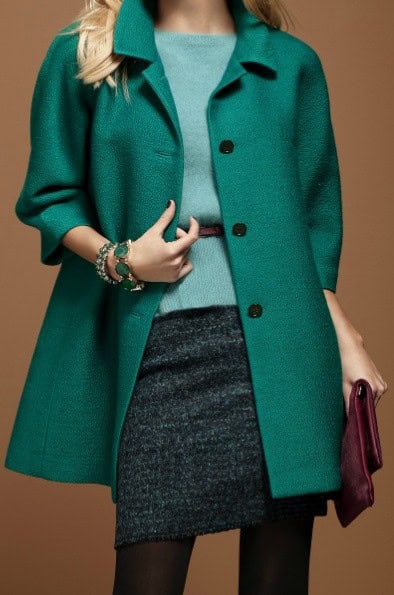 Teal coat