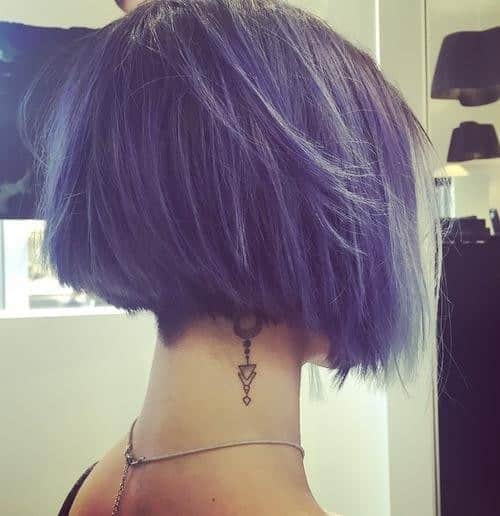 Bright Blue Blunt Choppy Bob – Trendy Graduated Bob Haircut