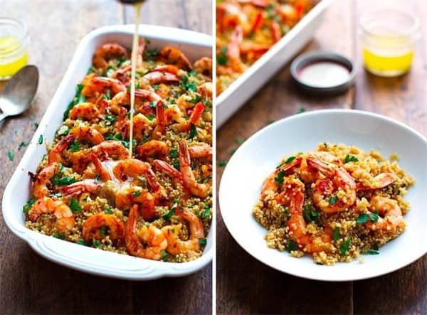 Garlic Butter Shrimp and Quinoa