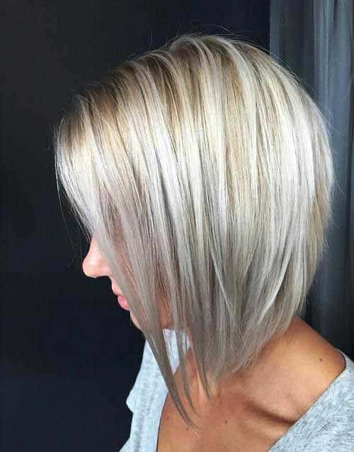 Straight graduated bob for thin hair