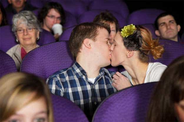 Make out in the movies.