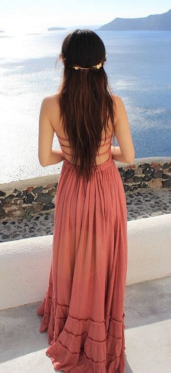 Fashionable Red Maxi Dress for Summer