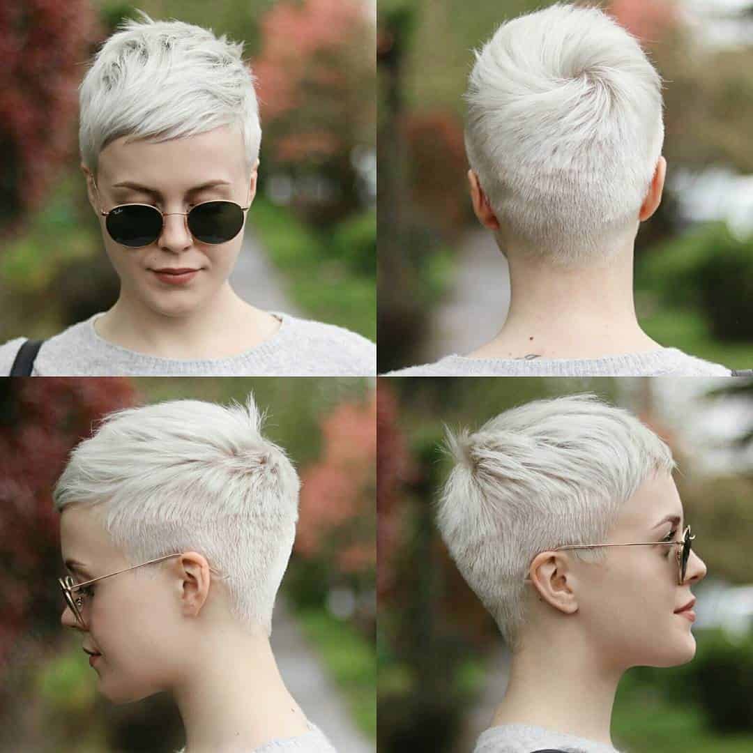 Pixie with some bold streaks