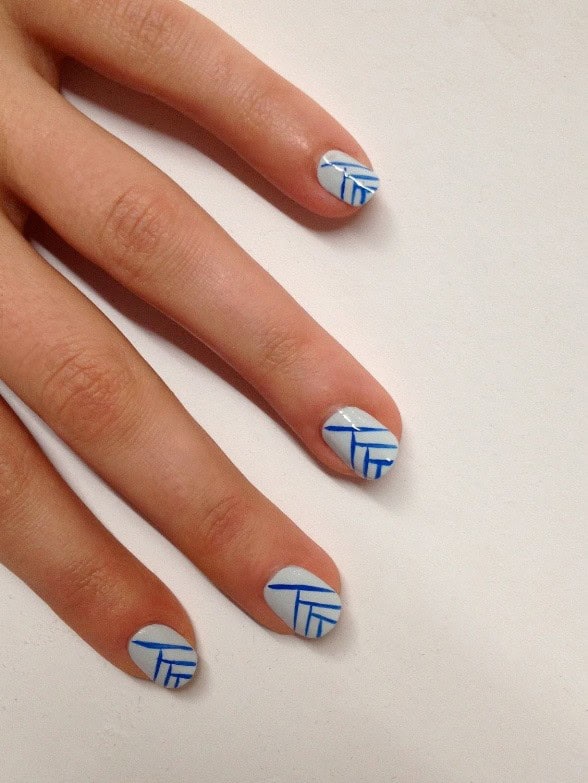 Chic Royal Blue Nail Design