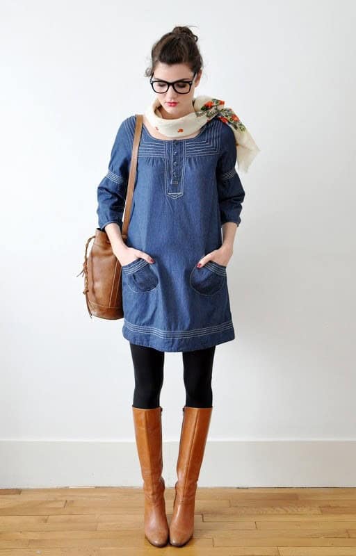 Denim tunic