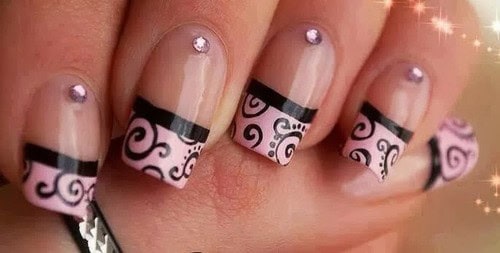 Swirl nail designs