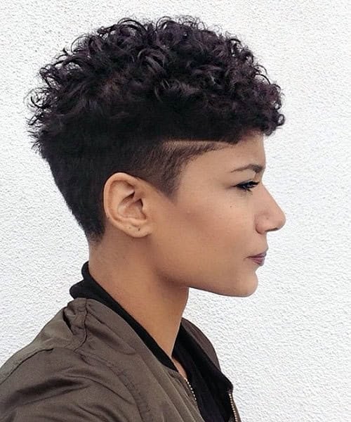 Pixie Crop with Tight Ringlets – Cool stylish African American hairstyle