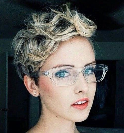 Pretty Curly Pixie Haircut