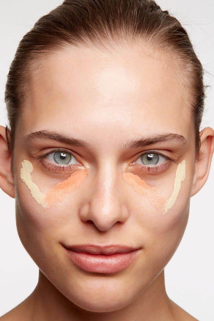 Concealer under the eyes