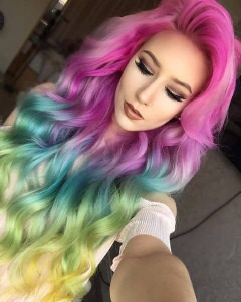 Rainbow Ombre Locks