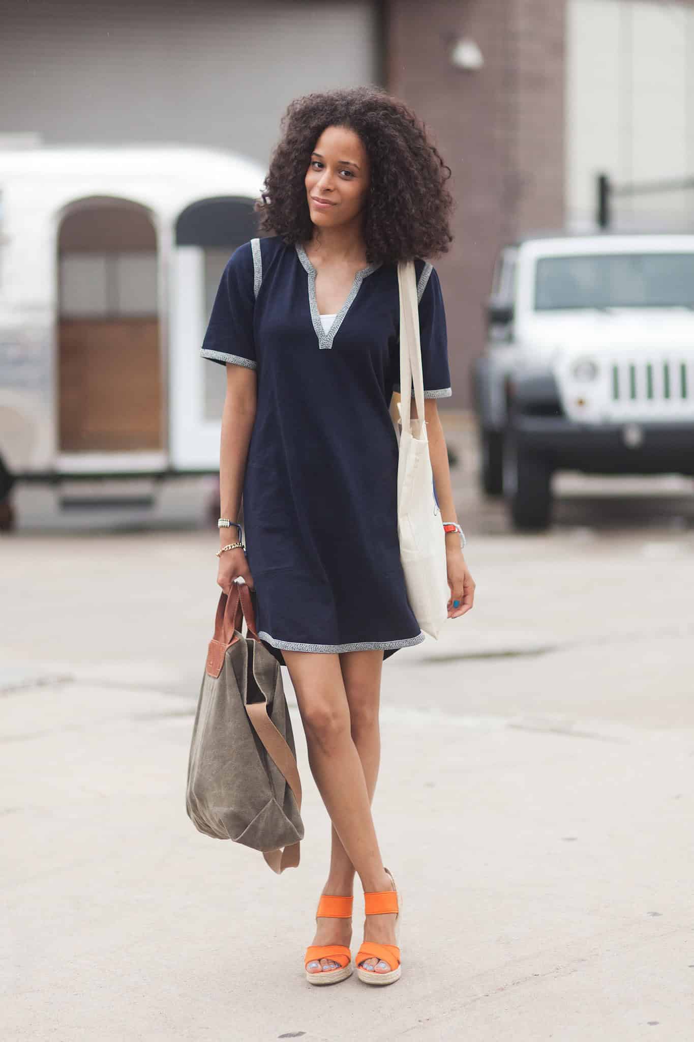 Tunic-inspired tee dress