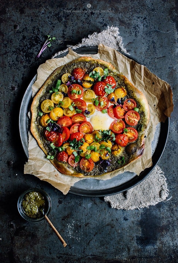 Eggs in A Tomato Garden