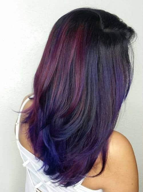 Purple, Blue and Black Blend