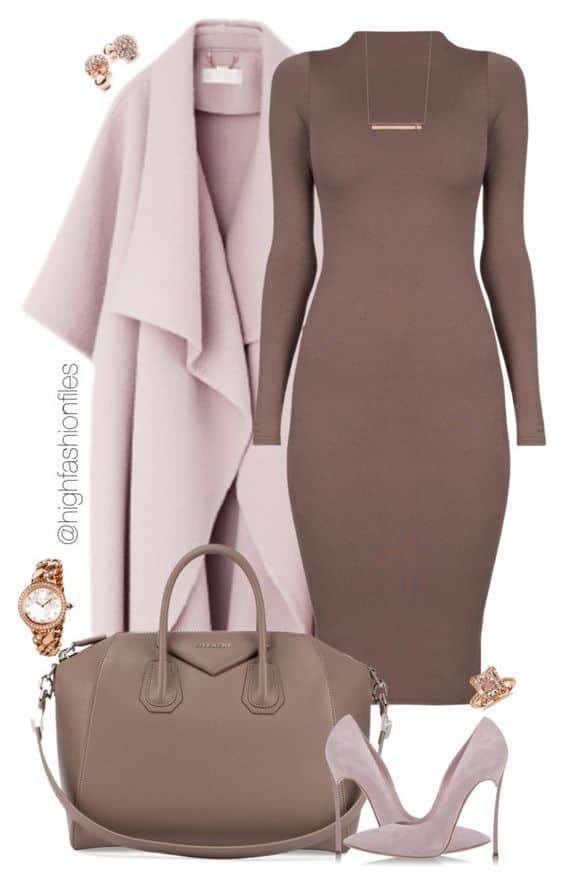 Chocolate Brown and Blush Pink