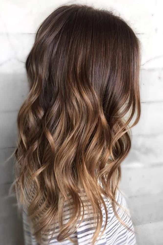 Red and blonde ombre