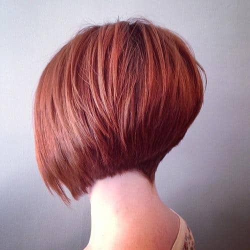 Straight graduated bob for thin hair