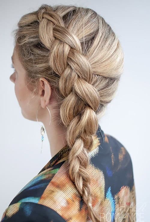 Beautiful Blonde Side French Braid