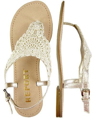 Lace thong sandals