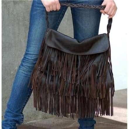 A fringe purse