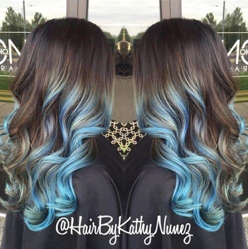 Brown to Blue Blend