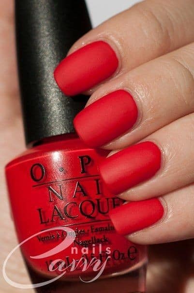 Hot Red Nail Design for Women