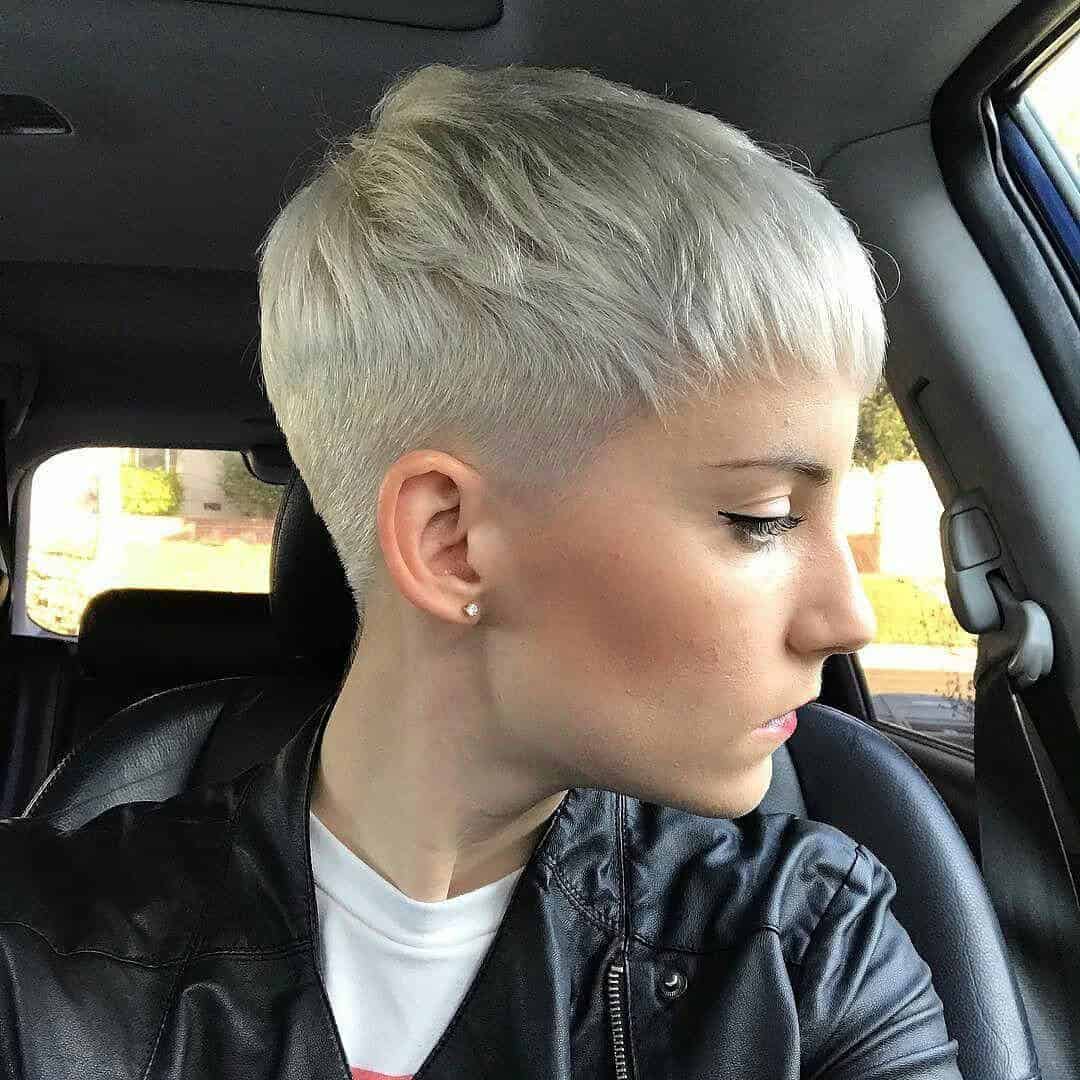 Pixie with some bold streaks