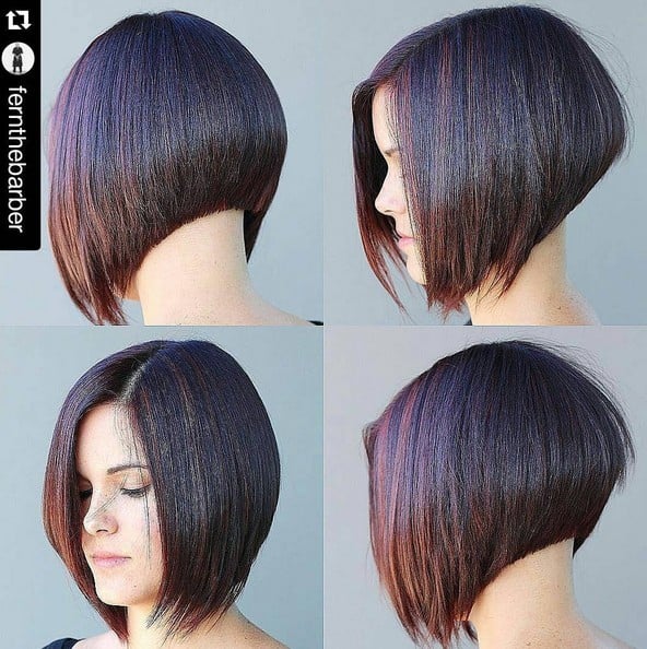 Clean tampered inverted bob