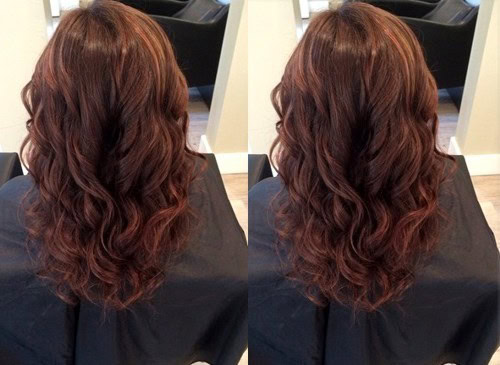 Light Brown to Red Toned Brown Curls