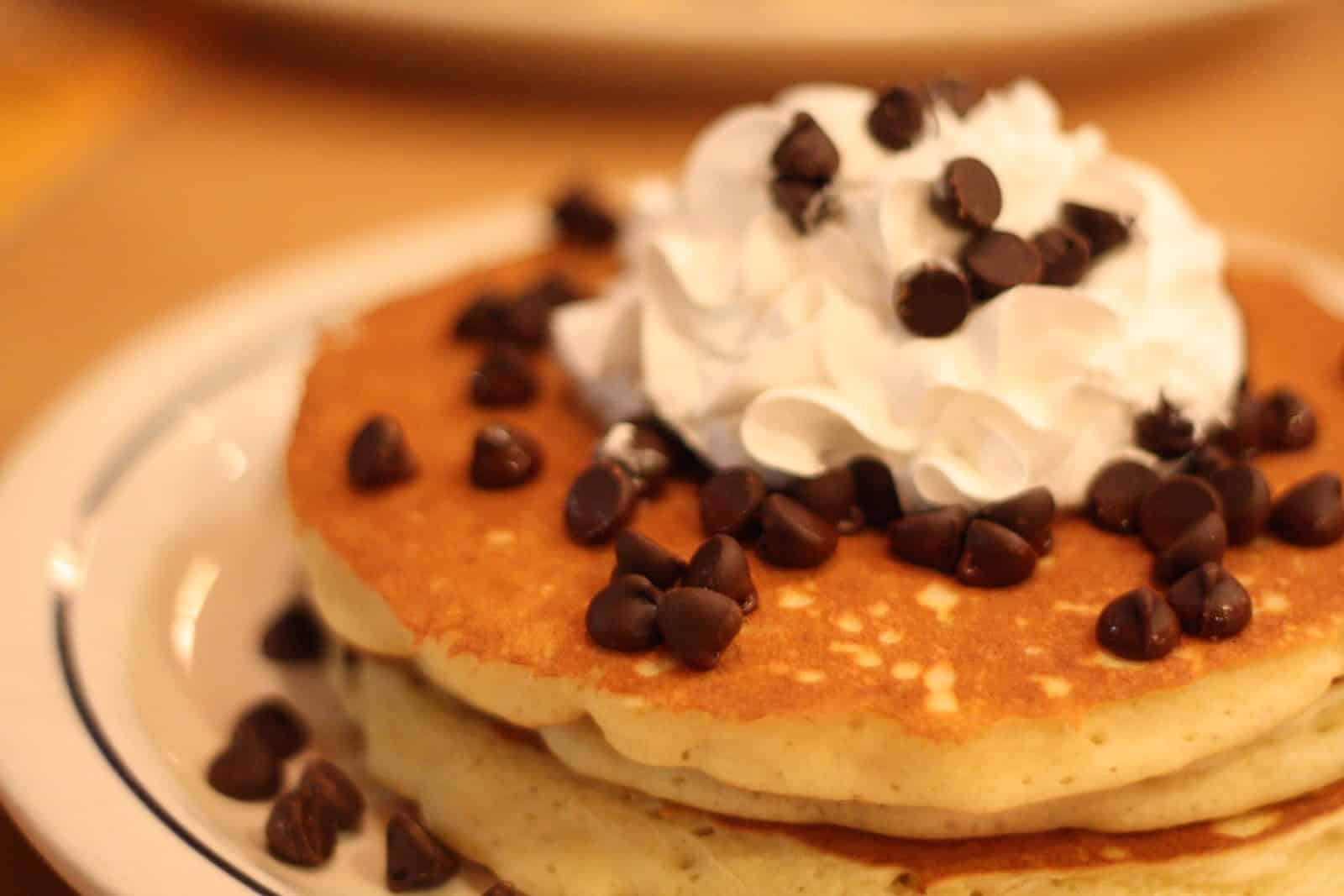 Provide some chocolate chip pancakes