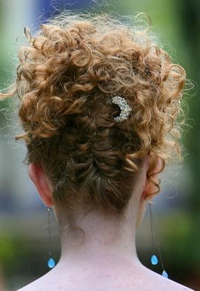 French twist for curly hair