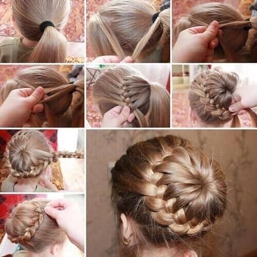 Frech Braided Bun Tutorial