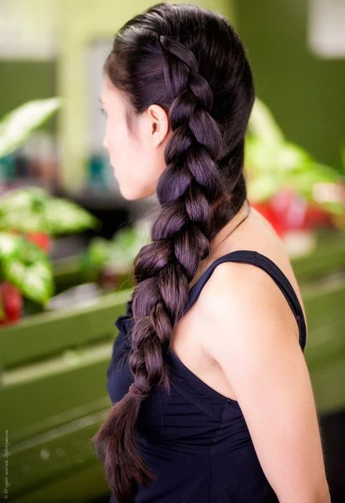 Glossy Graduated Side Braid