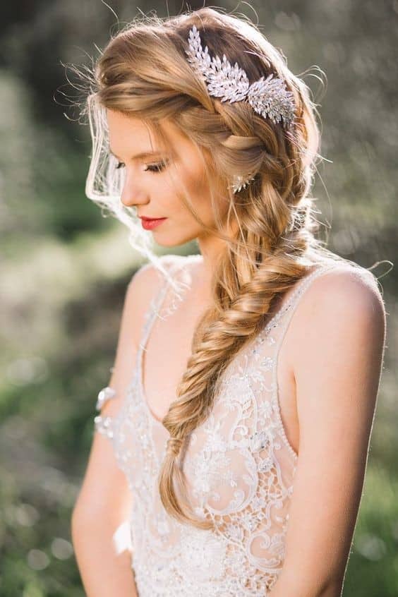 Lovely Braided Bridal Hairstyle