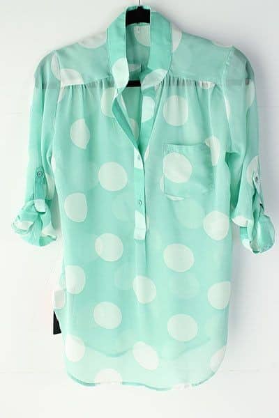 Polka dot blouse