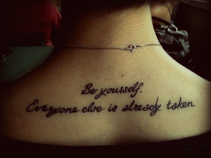 Be yourself.