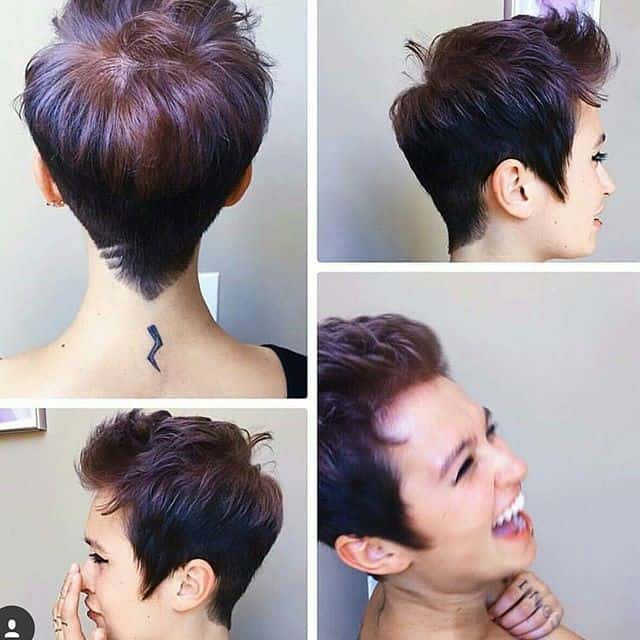 Razor cut pixie