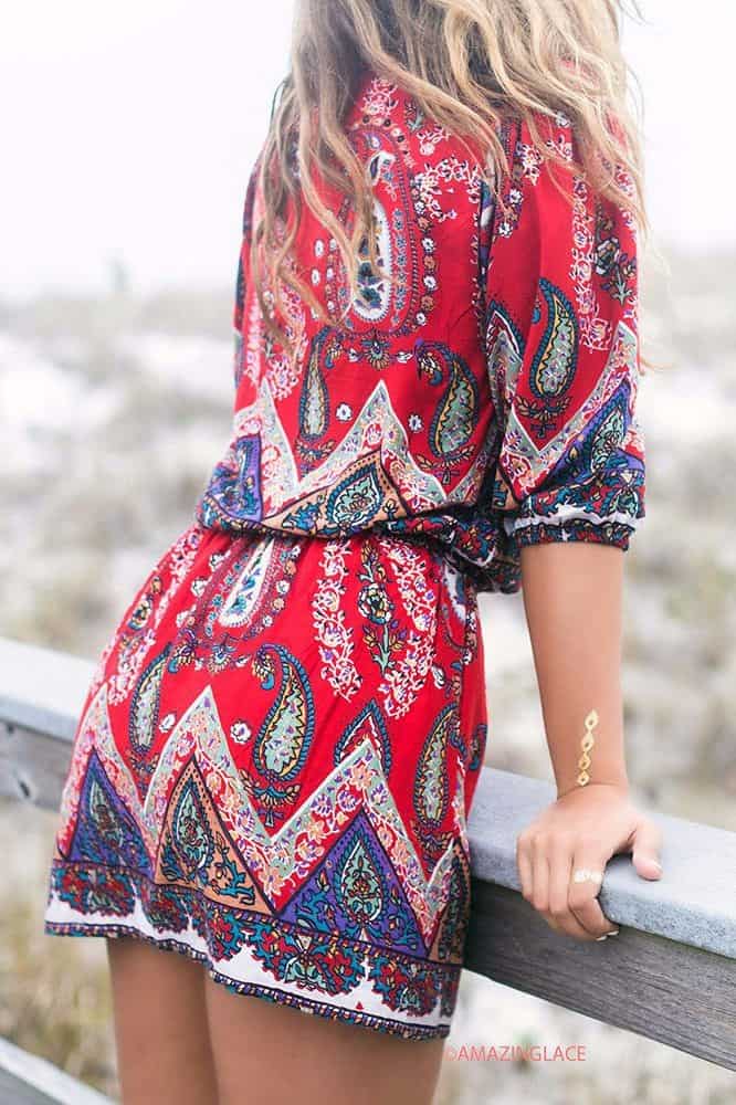 Paisley romper