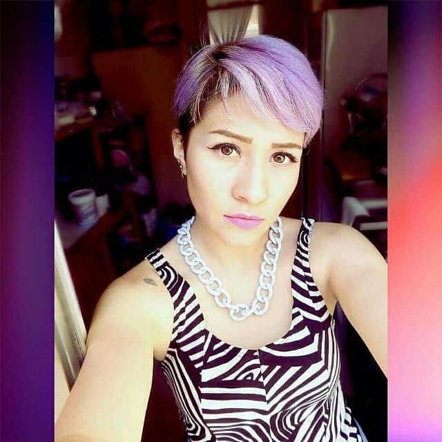 Purple pixie cut