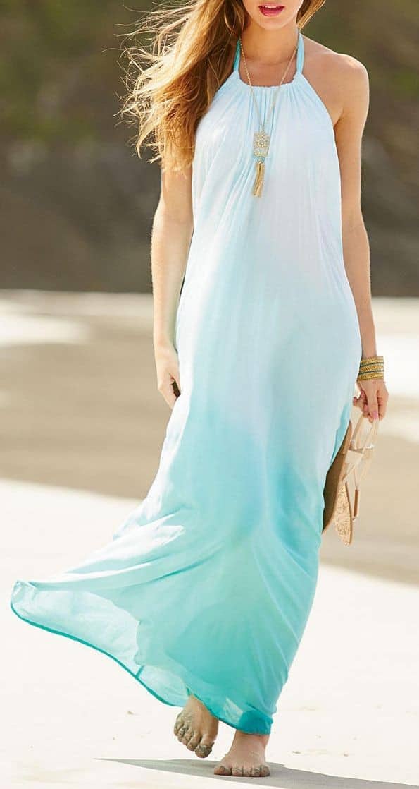 Ombre maxi dress