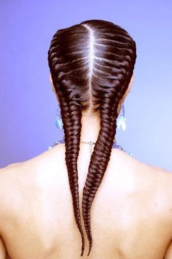 Fishtail cornrows