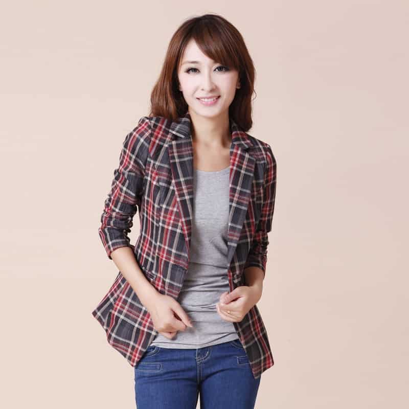 Plaid blazer