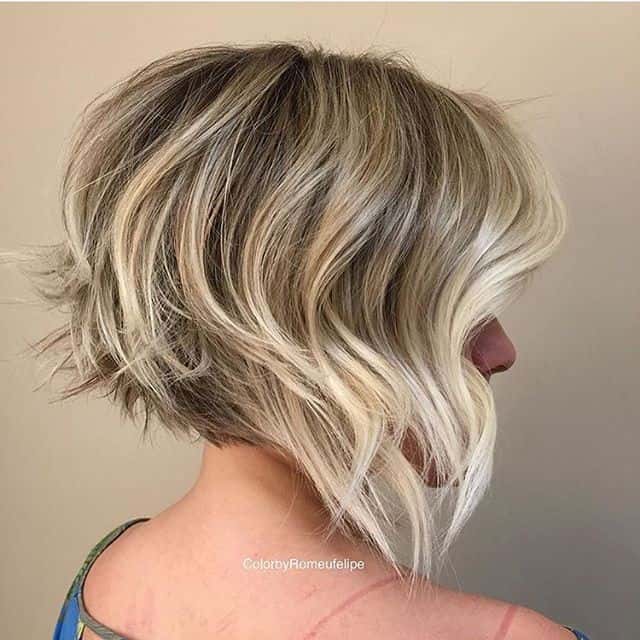 Shaved Sides Blonde Bob