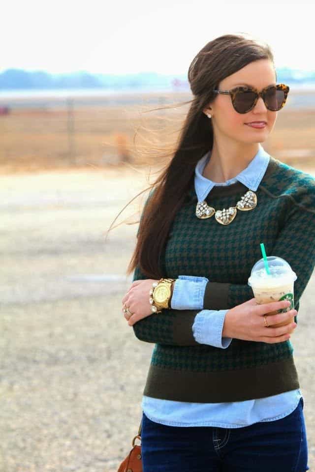 Houndstooth sweater