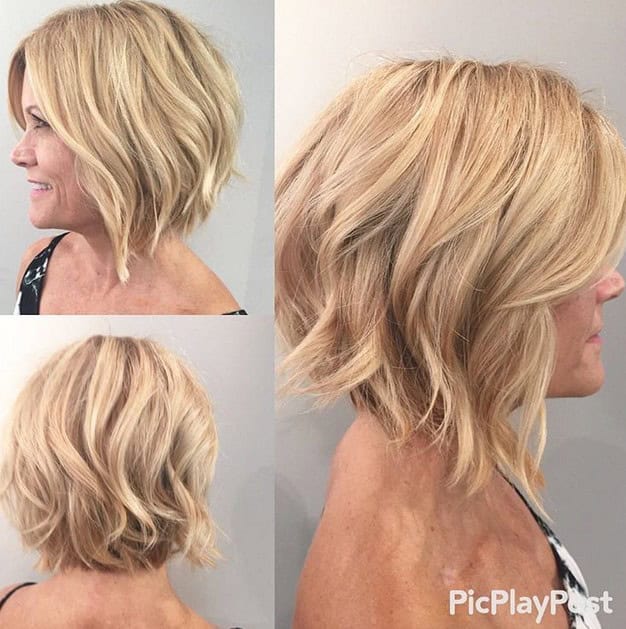 Straight graduated bob for thin hair