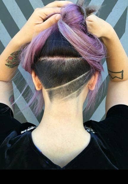 Simple Undercut Hairstyle for Women