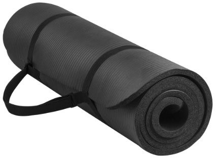 BalanceFrom GoYoga All-Purpose 1/2-Inch Extra Thick High Density Anti-Tear Exercise Yoga Mat with Carrying Strap