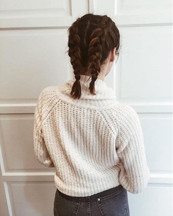 Dual Dutch Braids for Short Hair