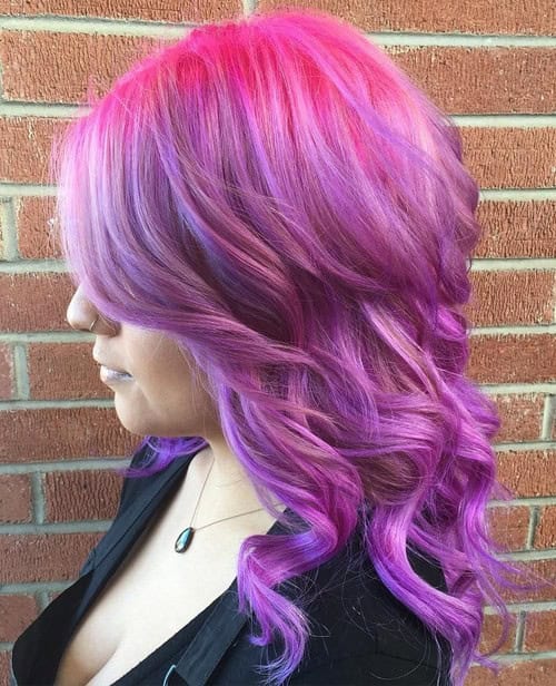 Pink to Lavender Ombre