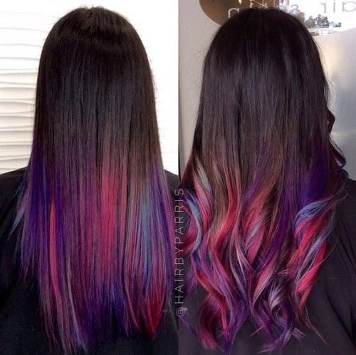 Multi-Coloured Ombre Look