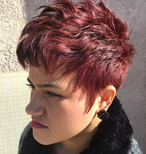 Fiery Red Pixie Crop